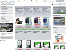 Tablet Screenshot of koolbox.fr